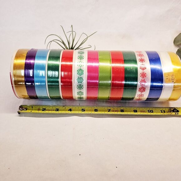 Retro 70s Christmas Wrapping Ribbon Sun Glo 3/4 in Ribbon 15 Ft each 14 colors - Picture 7 of 10